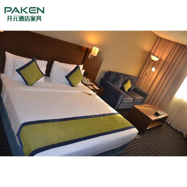 Buy cheap Light Color Hotel Bedroom Furniture Sets With Headboard Cladding from wholesalers