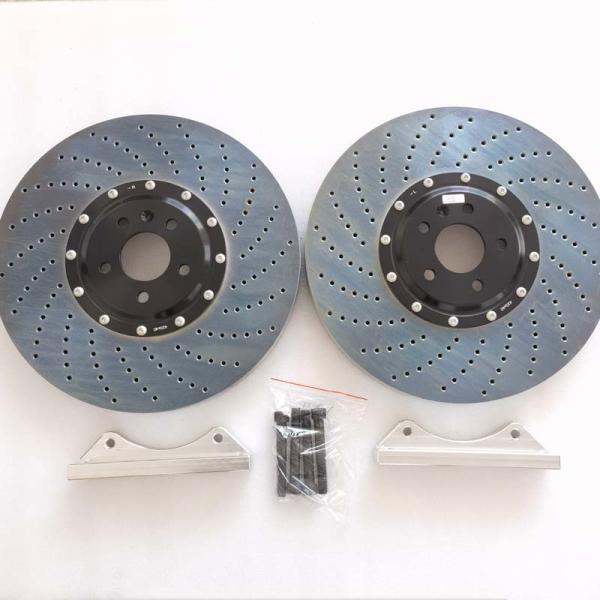 Buy cheap Cast Iron Drilled Brake Disc 420*40mm For Audi A6 10 Pots Brake Caliper from wholesalers