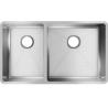 Buy cheap Small Radius Handcraft 304 Kitchen Low Divide Sink With Double Bowl 30/70 from wholesalers