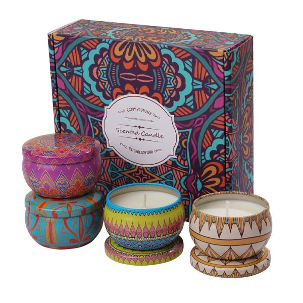 Buy cheap Custom Natural Scented Soy Wax Candle Tin Scented Candle Aroma Wedding Gift Set from wholesalers