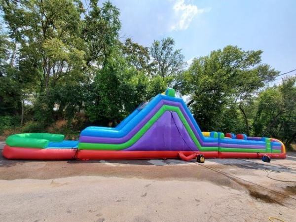 Buy cheap Colorful Inflatable 70ft WET Ultimate Obstacle Course Combo from wholesalers