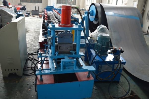 Full Automation Goils Steel Silo Roll Forming Machine With PLC System 30m/Min