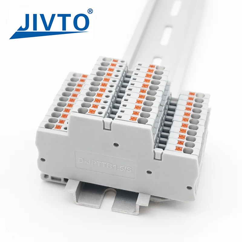 D-PTTB 1.5/S End Cover PTTB1.5/S Double Level Connector Din Terminal Block Accessories 1.5mm Plastic Barrier End Plate