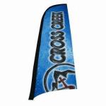 Advertising Promotional Feather Flags Printing , Full Color Feather Swooper