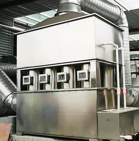 Buy cheap 500 000 CFM 80dB Industrial Cyclone Hybrid Spray Tower Vertical Upward Airflow Aluminum Blades from wholesalers