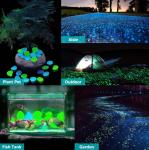 100PCS DIY Luminous Garden Stones For Yards Lawns Walkways