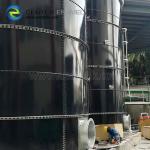 Smooth Fire Protection Water Tanks 20m3 With FRP Roof