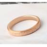 Buy cheap Rose Gold Matte Couple Engagement Rings Elegant Fashion Jewelry Stainless Steel Ring from wholesalers