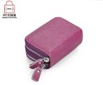 11x7.5cm CDR Organiser Purse Wristlet Clutch , PSD Womens RFID Blocking Wallet