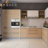 Buy cheap Minimalist Style Custom Solid Wood Kitchen Cabinets with Pure Acrylic Countertop from wholesalers