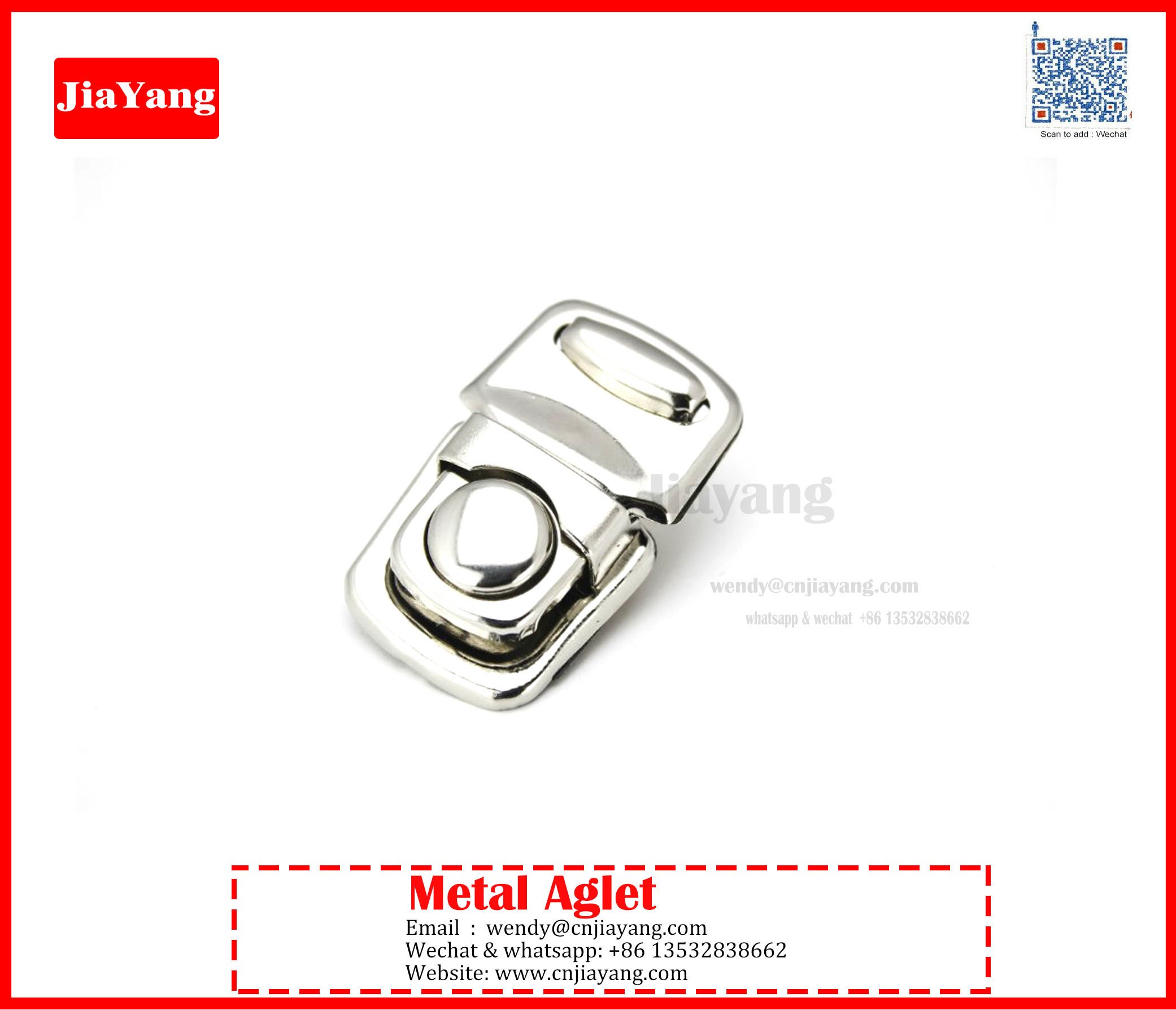 Directly Sale Bag Accessories lock Craft Case Clasp Push lock