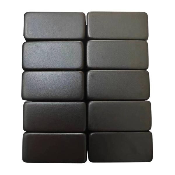 Buy cheap NdFeB rare earth magnet high performance shape square black epoxy coating strong magnet from wholesalers