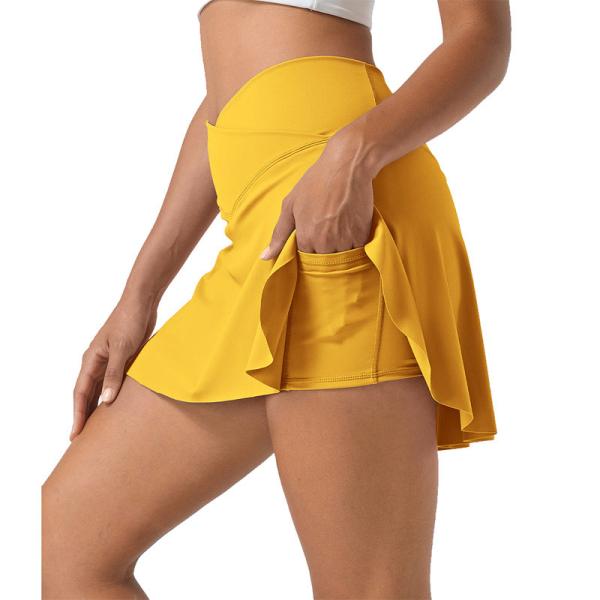 Buy cheap Factory Fashion Custom High Rise Plain Sport Tennis Skirt Dress with Side Pocket from wholesalers
