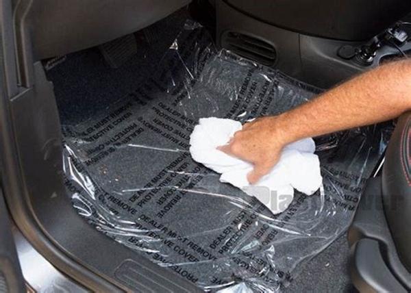 Buy cheap Automotive Carpet Protection Film , High Tack Removal Clear Protective Film from wholesalers