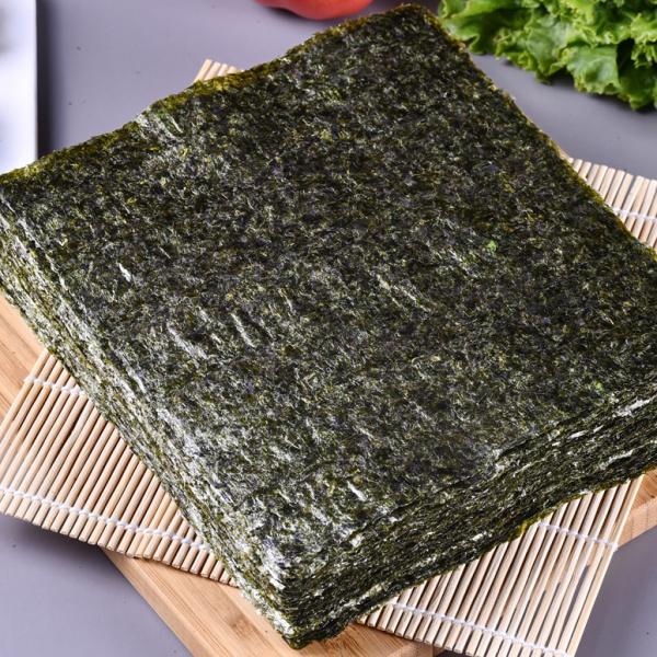 Buy cheap Widely Available Vacuum Sealed Sushi Nori Sheets Dark Green Color from wholesalers