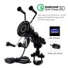 Buy cheap 3 In 1 Motorcycle Wireless Charger Mount , FCC 5V 1.5A Motorcycle Phone Grip from wholesalers