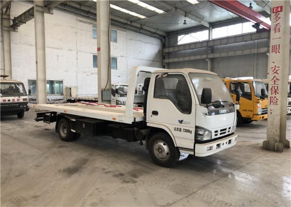 Buy cheap 2 Boom Sections Flatbed Road Wrecker Truck Diesel Fuel Payload 3000kg from wholesalers