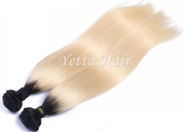 Buy cheap Soft Smooth Colorful Ombre Hair Extensions , 12 - 30 Inch Straight Remy Hair Weave from wholesalers