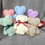 Best Gift Private Label Cute Bear Shower Microfiber Soft Gift Sets Face Towels