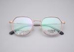 Square Metal Frame Eyeglasses Sleek Framework With Flex Temple Length