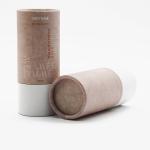 Custom Printing Paper Lip Balm Tubes , CMYK Color Recycled Cardboard Tube