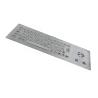 Buy cheap IP65 Brushed SS Metal Industrial Keyboard With Trackball 64 Keys from wholesalers