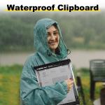 PVC Plastic Black Outdoor Waterproof Clipboard Wear Resistant