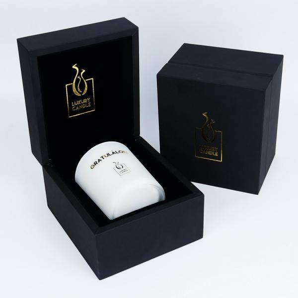 Buy cheap 600g Youfu Custom Luxury Packaging Boxes , C2S Luxury Candle Gift Box Wood Leather from wholesalers