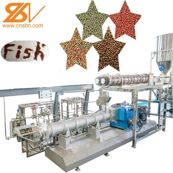 200-260kg/h Double Screw Food Extruder Floating Fish Feed Production Line