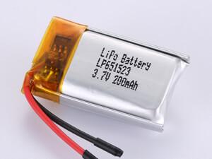 LP651523 3.7V 200MAH Prismatic Polymer Li-ion Rechargeable Cell The Perfect