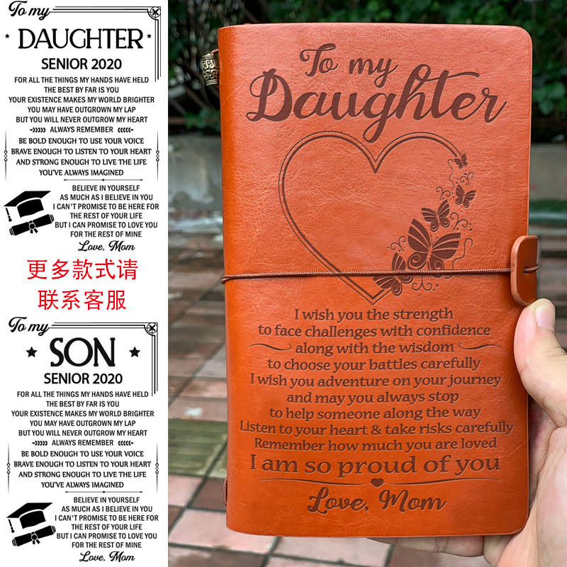 Business Office Gift Promotion PU Leather Writing Travelers Notebook for Travel Diary