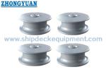 NS 2585 Open Type Casting Steel Roller Button Ship Mooring Roller Fairlead Ship