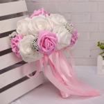 European and American PE foam lace bride holding bouquet wedding bridesmaids