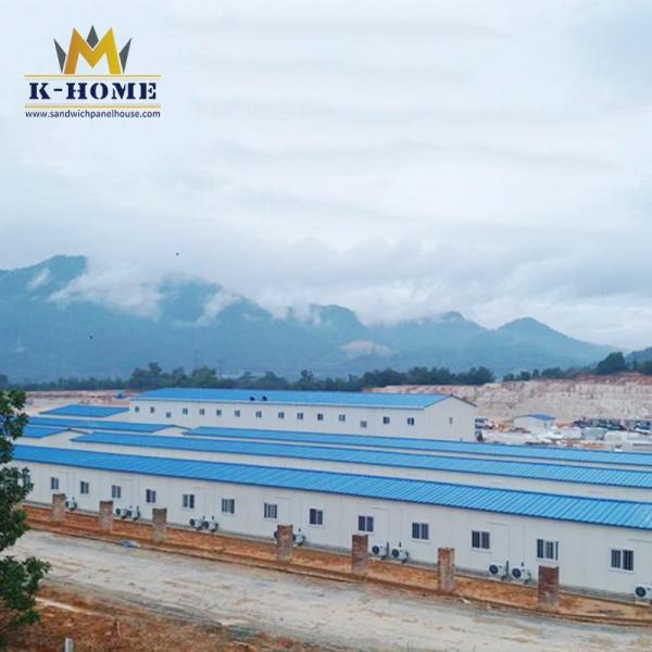 Buy cheap Construction Site Sandwich Panel Prefab House Dormitory Steel Structure from wholesalers