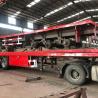 Buy cheap 60 Ton Used Flatbed Semi Trailer , 40ft 3 Axle Flatbed Semi Trailer from wholesalers
