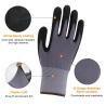 Buy cheap 15G Nylon Spandex Sandy Nitrile Coated Gloves Work Gloves Safety Construction Nitrile Coated Gloves from wholesalers