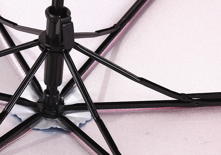 Color Changing 3 Fold Umbrella With 8mm Metal Shaft