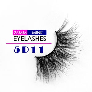 Buy cheap Custom Logo Thin 5D Mink Eyelashes 25 Times Usage from wholesalers