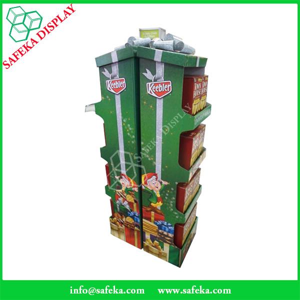 Buy cheap pop custom retail packaging display template paper store stand Promotion cardboard cabinet shelf for gift from wholesalers