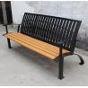 Buy cheap Glossy Matte Finish Outdoor Recycled Plastic Benches With Powder Coated Steel Frame from wholesalers