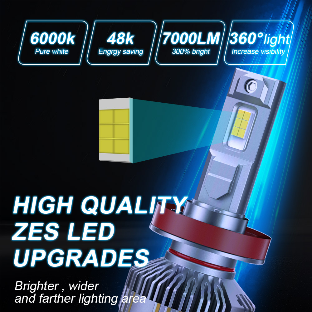 High Bright 100W H7 H11 9005 Car Universal H4 LED Bulb For Car