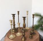 Golden Wear Resistant 0.5KG Nordic Style Candle Holder