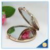 Buy cheap Shinny Gifts Custom Crystal Compact Mirror Handbag Small Round Shape Makeup Mirror from wholesalers