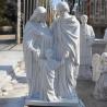 Buy cheap Marble Holy Family Statues Religious Life Size Jesus Stone Hand Carving Church Decor from wholesalers