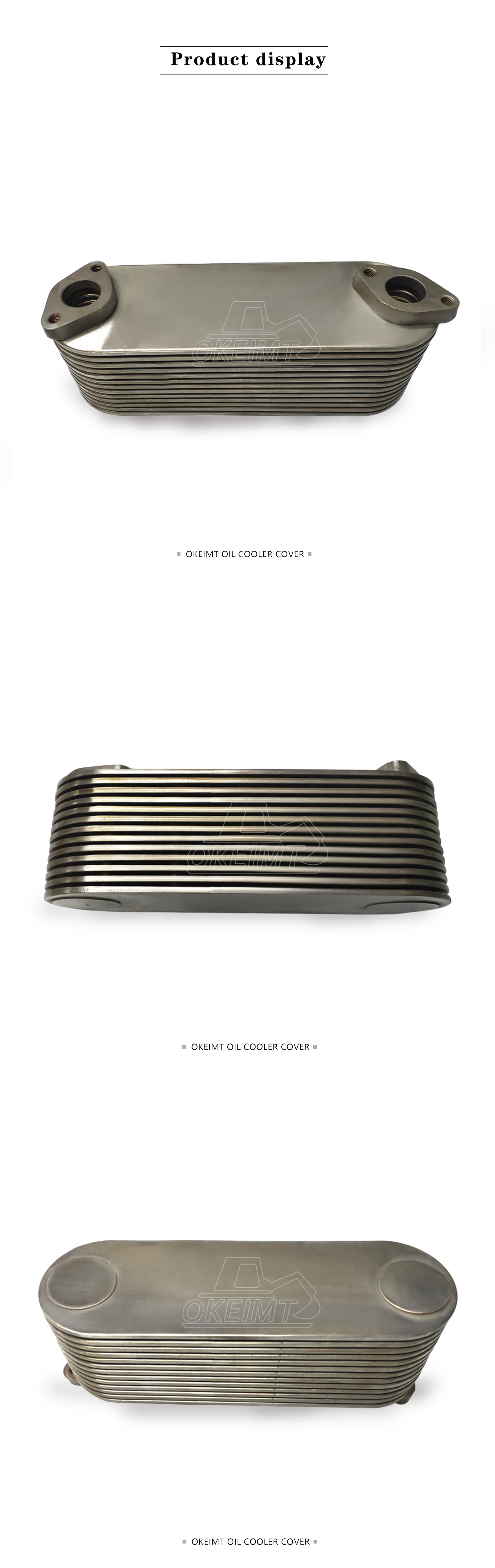 OKEIMT Shang Chai D6114 Diesel Engine Parts Oil Cooler D18-002-40+A D18-002-30+A Engine Oil Cooler Core