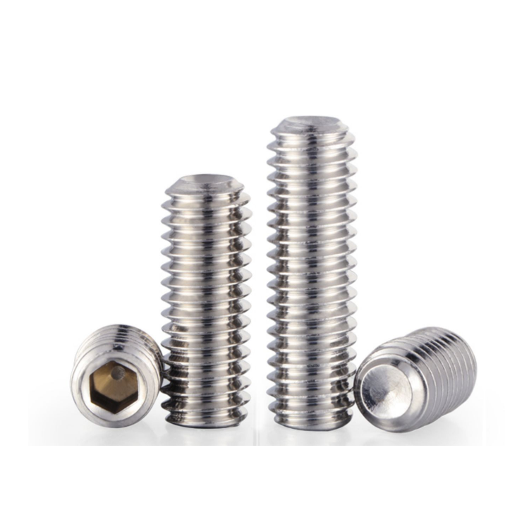 Stainless Steel 304 Hex Socket Set Screw DIN 916 Cup Cone Point for Secure Fastening