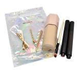 Holographic Transparent Hot Stamping Print Mylar Zipper Bag