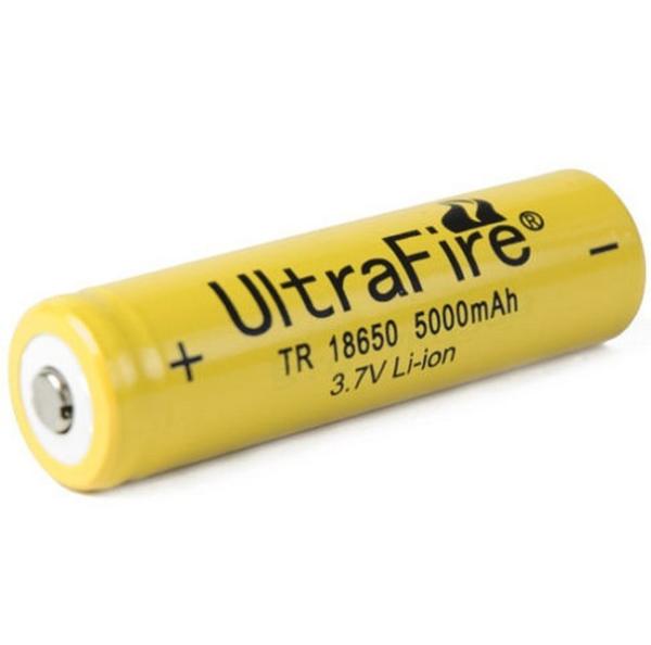 Buy cheap New UltraFire TR 18650 5000mAh 3.7V rechargeable Li-ion battery from wholesalers
