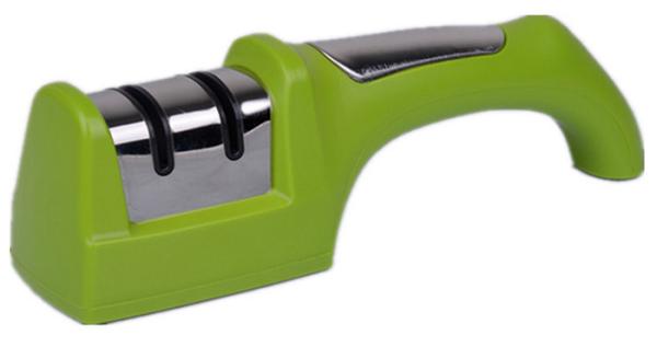 Buy cheap Portable Stainless Steel Handle Knife Sharpener With Diamond , Ceramic Wheel from wholesalers