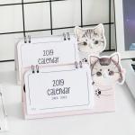 Cute Cat Desk Wall Calendar 100 X 140mm Wire Bound For Giveaway / Promotion